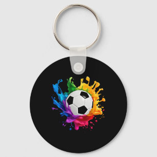Colorful Soccer Byll Sports Gear For Men Women And Key Ring
