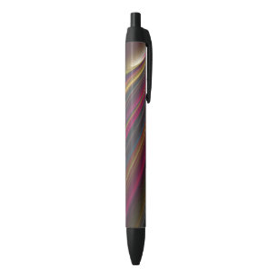 Colorful Soft Sand Waves Black Ink Pen