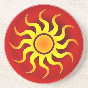 COLORFUL SOUTHWESTERN SUN COASTER