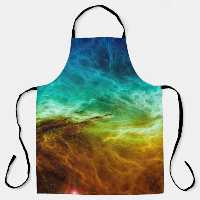 Colorful space nebula background,abstract,astronom apron (Front)