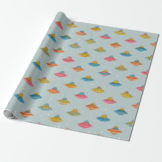 Colorful Spaceship Wrapping Paper