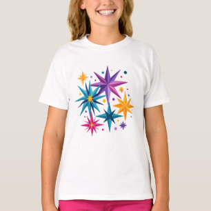 Colorful Sparkle Stars – Fun and Bright Star cute T-Shirt