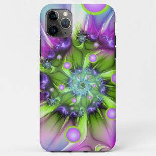 Colorful Spiral Round Shapes Abstract Fractal Art Case-Mate iPhone Case