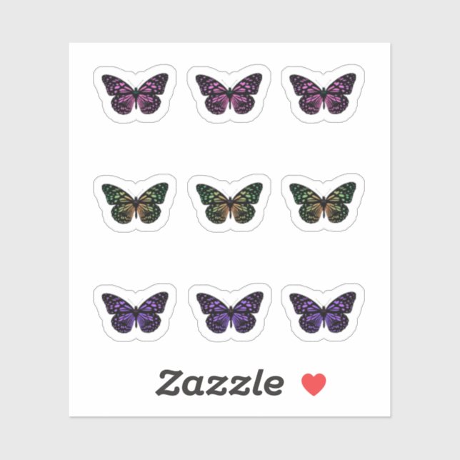 Colorful Spotted Butterfly Pack (Sheet)