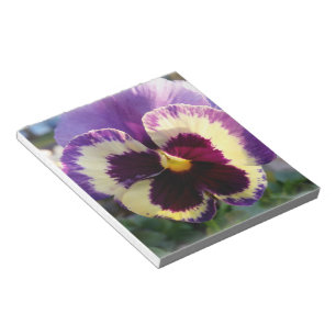 colorful spring Pansy Notepad