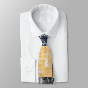 Colorful  squares pattern tie