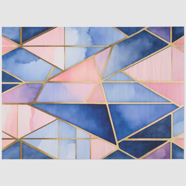 Colorful Stained Glass Art Tissue Paper (Front)