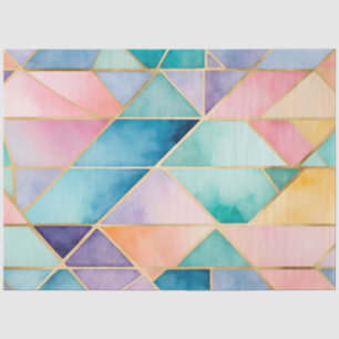 Colorful Stained Glass Art Tissue Paper