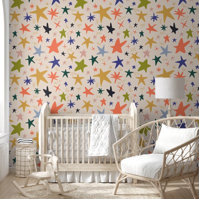 Colorful Star pattern for Your Kid Room Wallpaper (Kids)