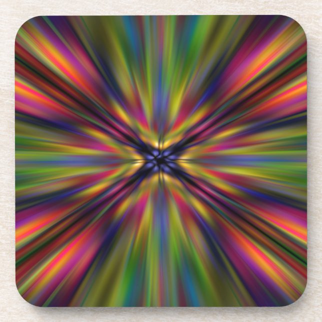 Colorful starburst coaster (Front)