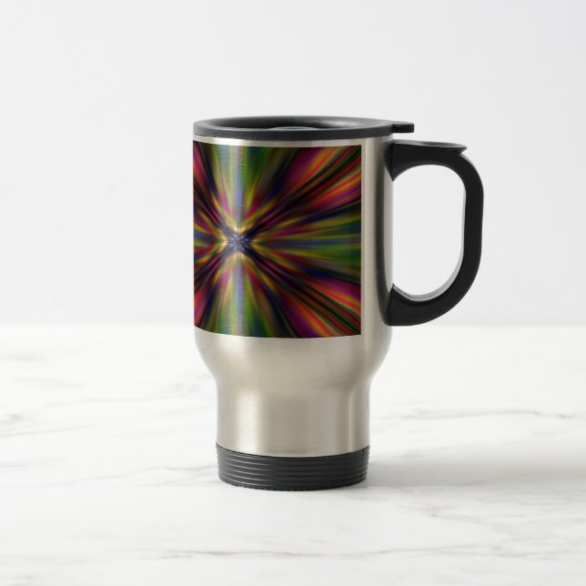 Colorful starburst travel mug (Right)