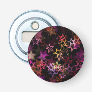Colorful Stars Dance Whimsically Bottle Opener
