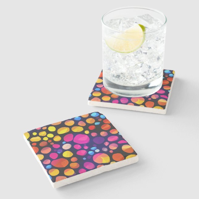 Colorful Stone Coaster (Side)