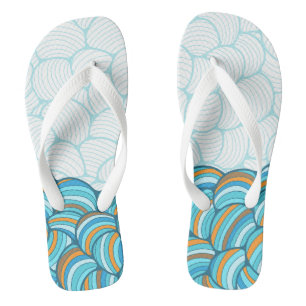 Colorful stones l Beach and blue sky l vacation Jandals