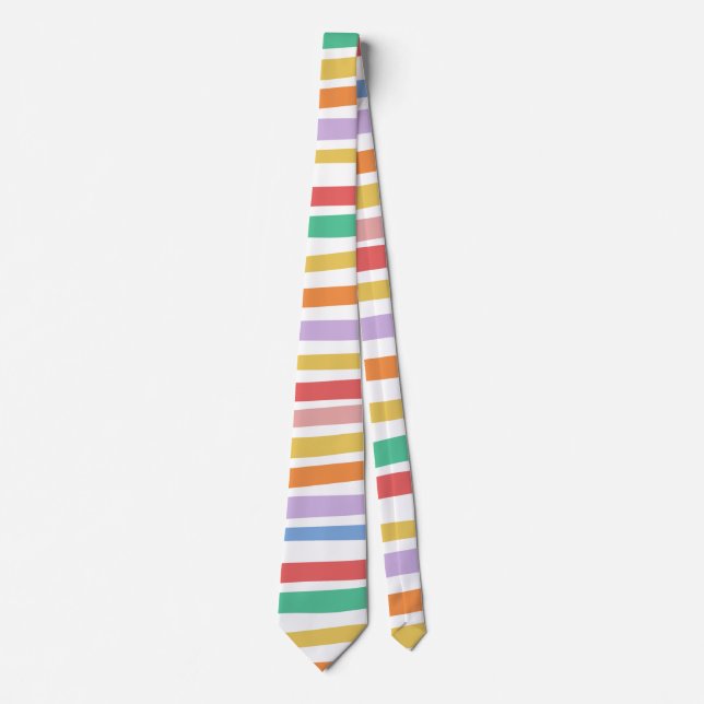 Colorful Stripe  Tie (Front)