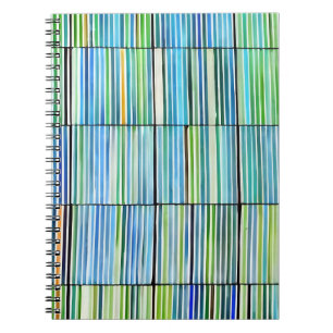 Colorful Striped Abstract Notebook