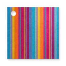 Colorful Striped Fabric Art Gift Tags