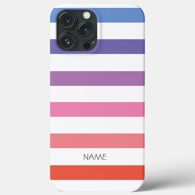 Colorful striped iPhone / iPad case (Back)