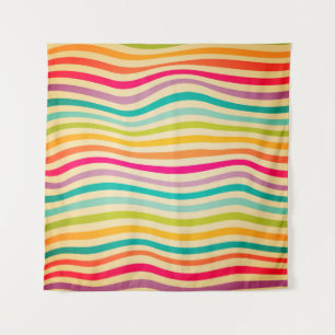 Colorful Striped Seamless Pattern. illustration. b Tapestry