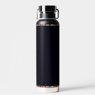 Colorful striped thermal bottle