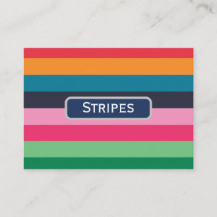 Colorful Stripes Business Card