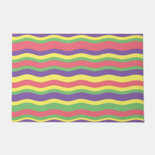 Colorful stripes design    doormat