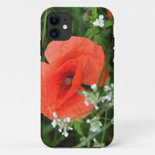 Colorful summer field poppy flower in green vegeta Case-Mate iPhone case
