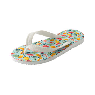 Colorful Summer Fruits Kid's Jandals
