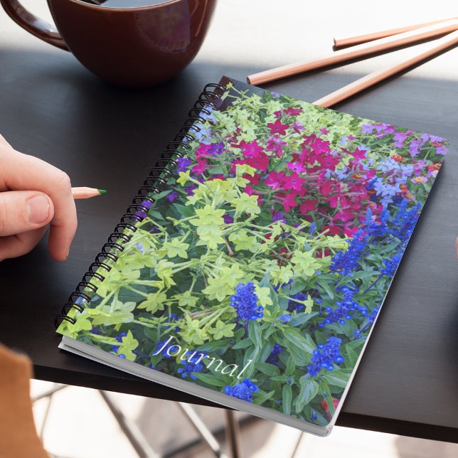 Colorful Summer Garden Floral Notebook (In Situ)