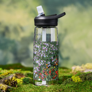 Colorful Summer Garden Floral Water Bottle