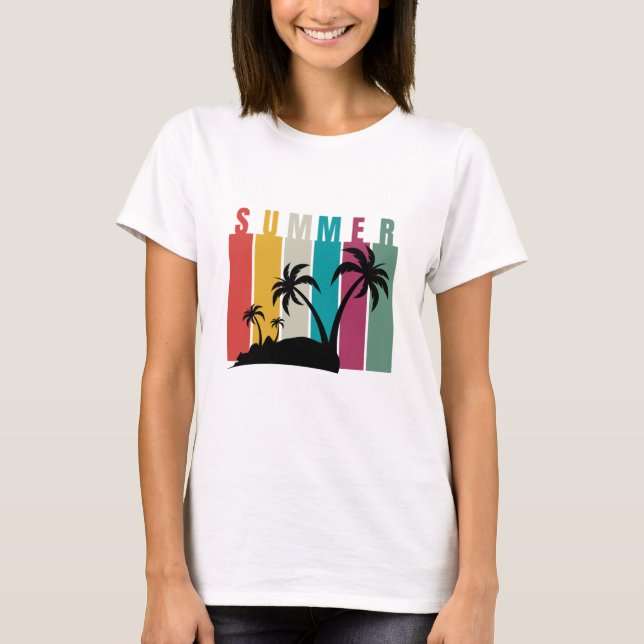 Colorful Summer  T-Shirt (Front)