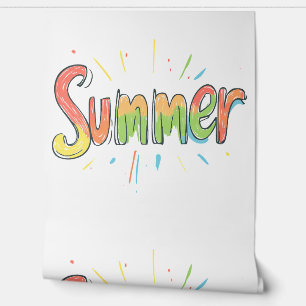 Colorful Summer Text Wallpaper