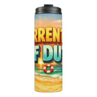 Colorful Sunset Beach Currently Off Duty Design
