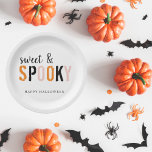 Colorful Sweet And Spooky | Happy Halloween  Paper Plate<br><div class="desc">Colorful Sweet And Spooky | Happy Halloween</div>