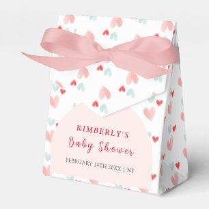 Colorful Sweetheart Arch Valentines Baby Shower Favour Box