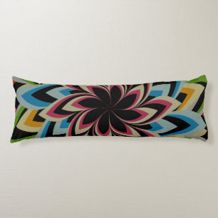 COLORFUL SWIRL FLOWERS BODY CUSHION