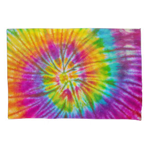 Colorful Swirl Tie-Dye Abstract. Pillowcase