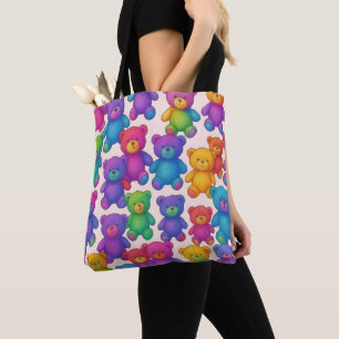 Colorful Teddy Bears Tote Bag