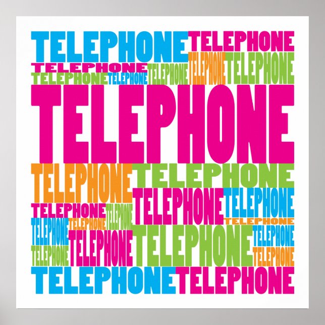 Colorful Telephone Poster (Front)