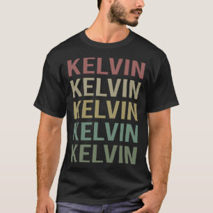 Colorful Text Art - Kelvin Name T-Shirt