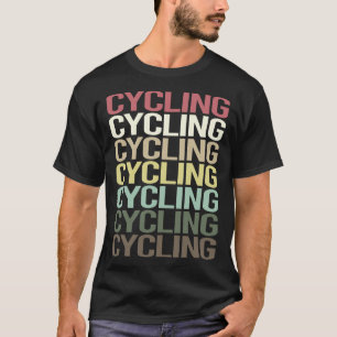 Colorful Text Cycling Cycle Cyclist Bike Biking T-Shirt