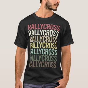 Colorful Text Rallycross T-Shirt