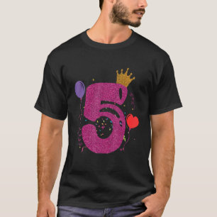 Colorful Tie Dye 5 Year Old Girls 5th Birthday tsh T-Shirt