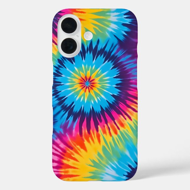 Colorful Tie Dye Art iPhone Case (Back)