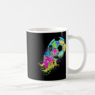 Colorful Tie Dye Soccer Ll Coffee Mug