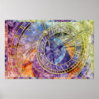 Colorful Time Astrology Abstract