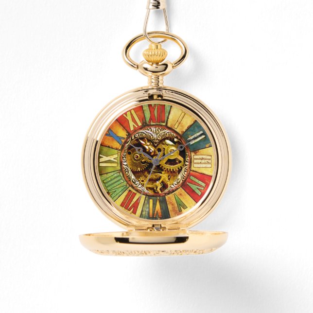 COLORFUL TIME / STEAM PUNK HEART WATCH (Front)