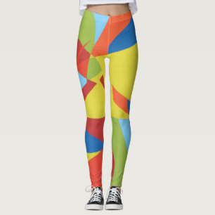 Colorful Toucan Vibes Abstract Leggings