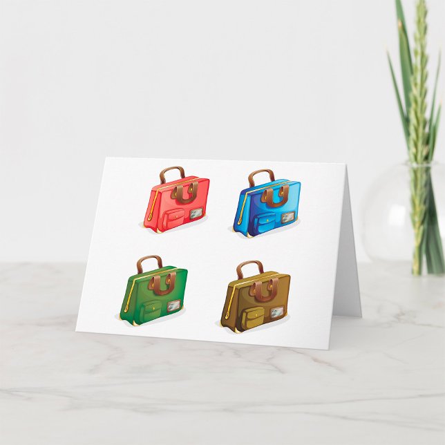 Colorful Travel Briefcase Collection Card (Creator Uploaded)