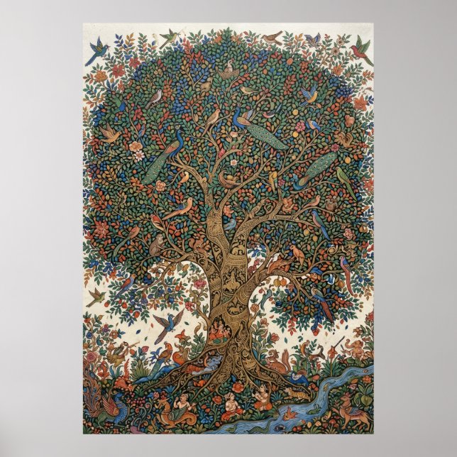 Colorful Tree of Life Artwork Poster (Front)